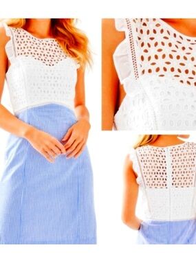 Lilly Eyelet with Seersucker Dress